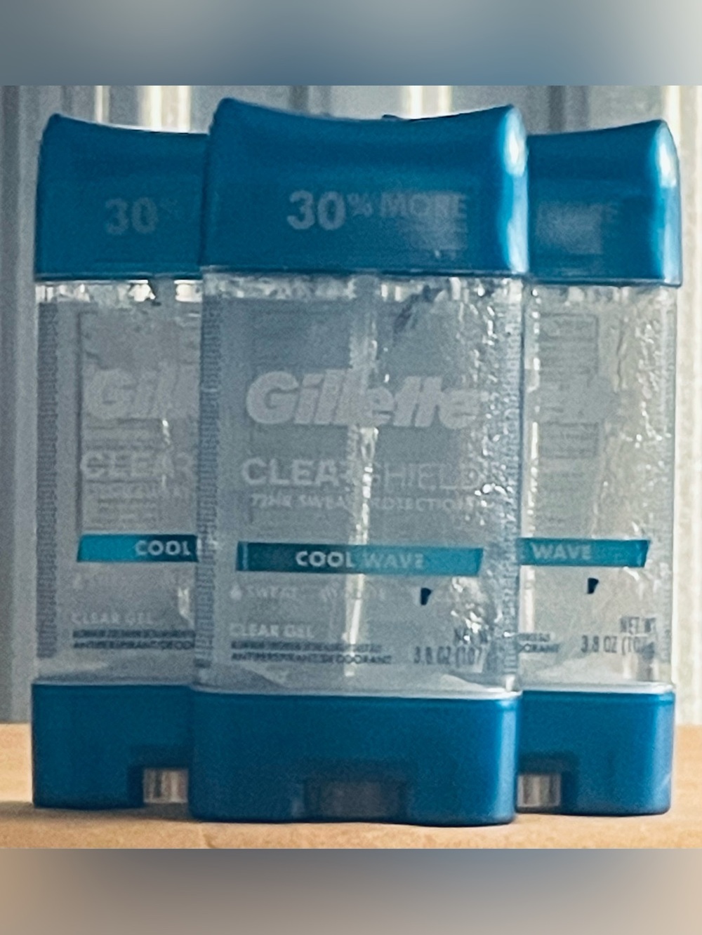 Gillette Clear Shield Cool Wave Clear Gel Antiperspirant Deodorant - (Pack of 3)